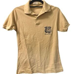 Vintage 80s The Keg Bear Delaware Bar Polo Shirt Small